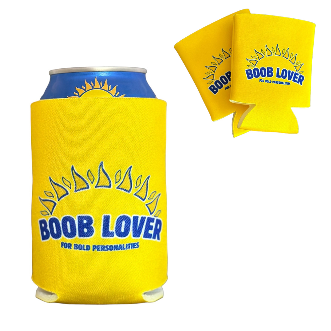 "Boobie Bundle" – Beer Can Cooler Bundle Featuring Five Versions of the "Boob Lover" Can Cooler and the "Coconut Connoisseur" Can Cooler, all for the price of 5!