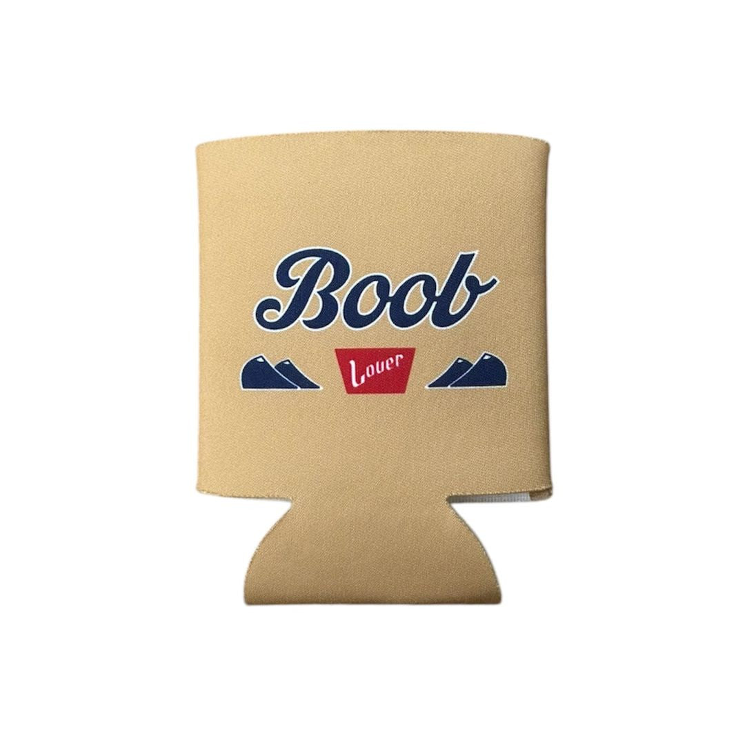 Parody of Coors Banquet "B00B L0VER" Beer Can Cooler