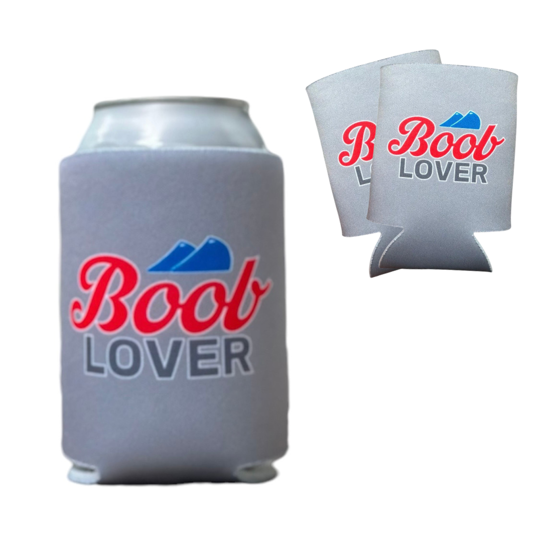 "Boobie Bundle" – Beer Can Cooler Bundle Featuring Five Versions of the "Boob Lover" Can Cooler and the "Coconut Connoisseur" Can Cooler, all for the price of 5!