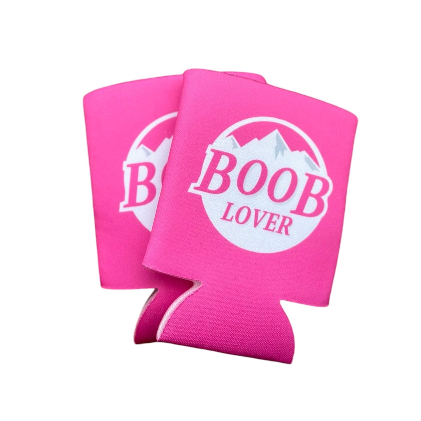Pink Parody of Busch Light "B00B LOVER" Beer Can Cooler