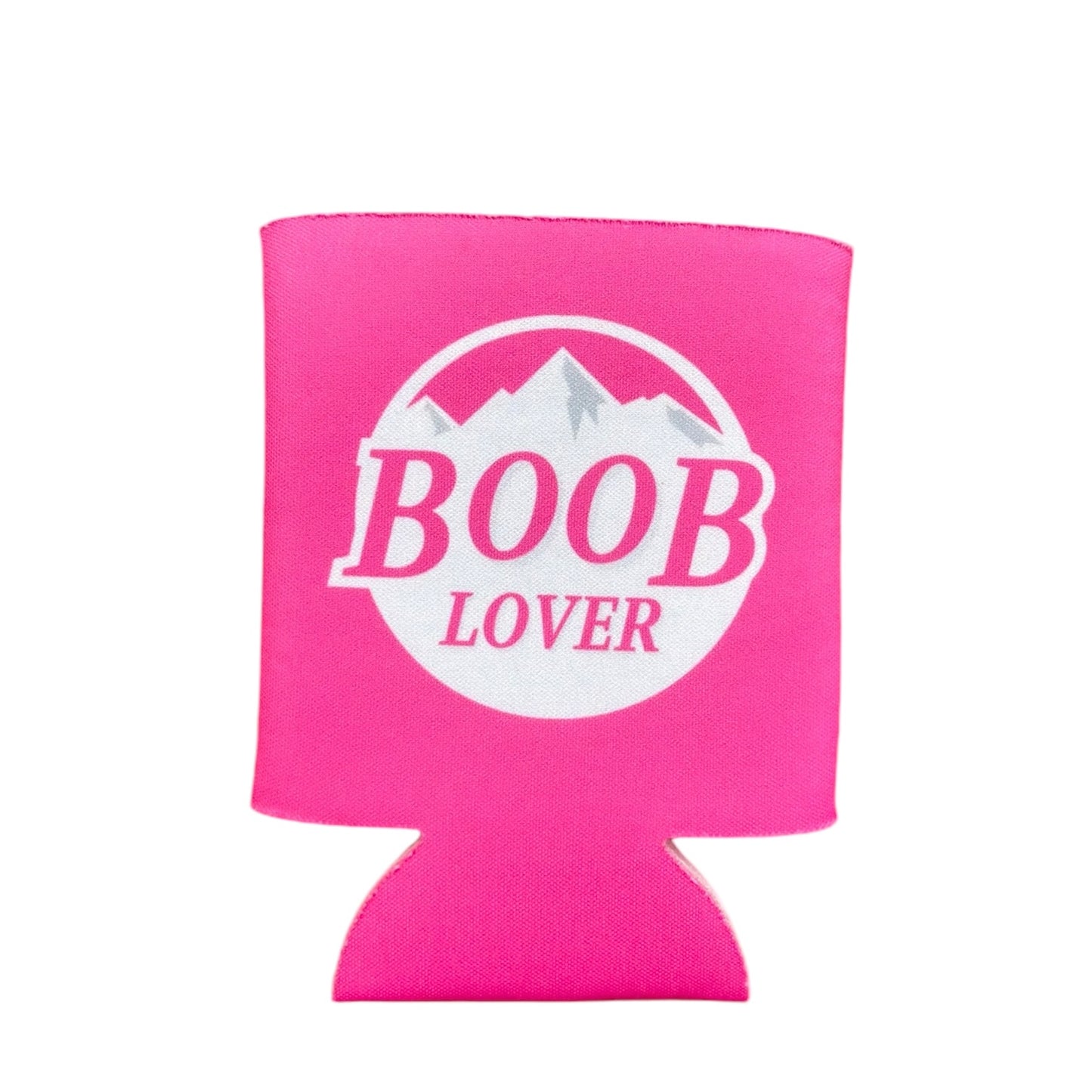 Pink Parody of Busch Light "B00B LOVER" Beer Can Cooler