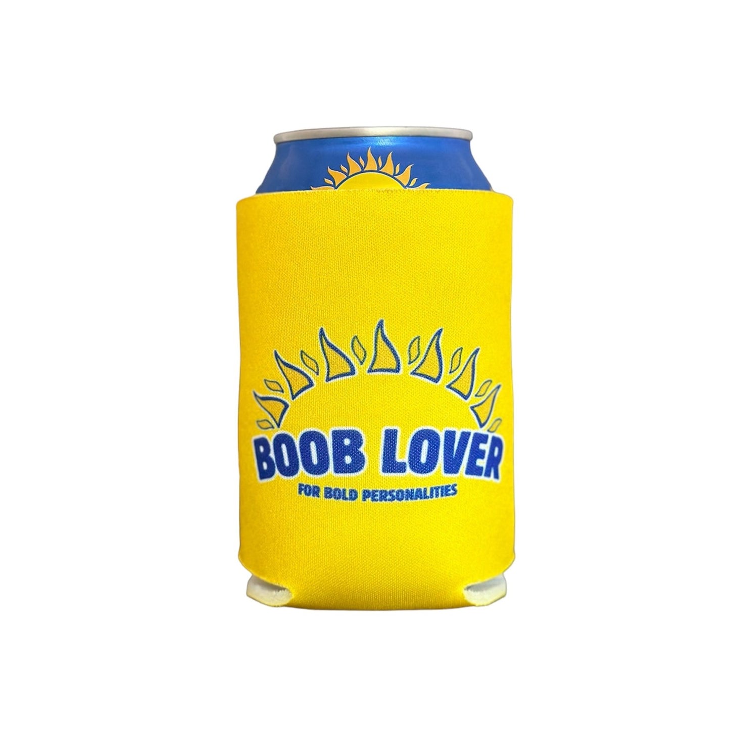 Parody of Twisted Tea "B00B LOVER" Beer Can Cooler