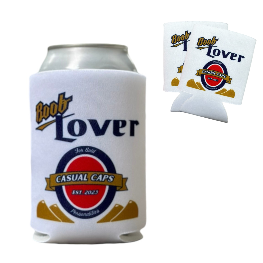 "Boobie Bundle" – Beer Can Cooler Bundle Featuring Five Versions of the "Boob Lover" Can Cooler and the "Coconut Connoisseur" Can Cooler, all for the price of 5!
