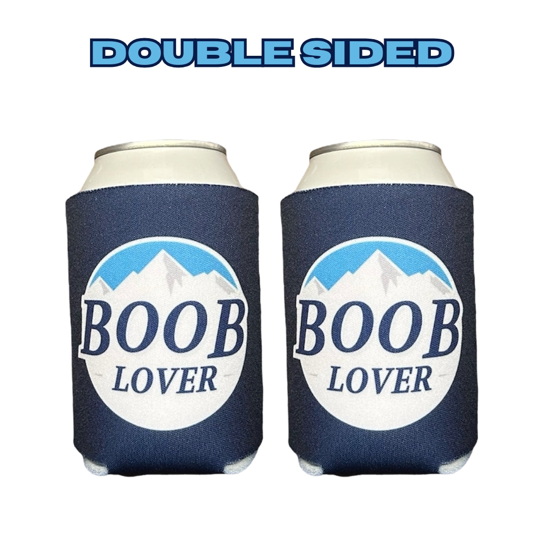 Parody of Busch Light "B00B LOVER" Beer Can Cooler