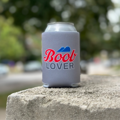 Parody of Coors Light "B00B LOVER” Beer Can Cooler
