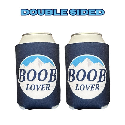 Parody of Busch Light "B00B LOVER" Beer Can Cooler